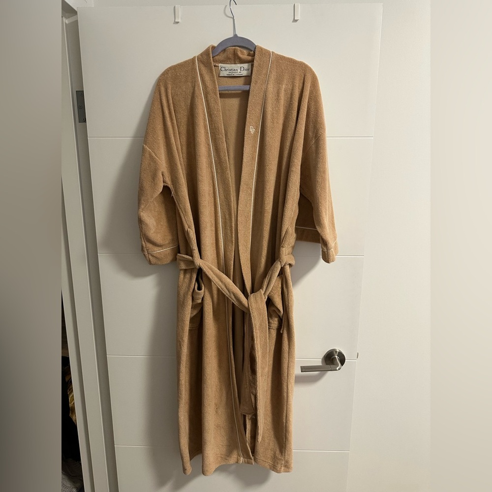 Vintage Christian Dior Monsieur Camel Robe 1980s